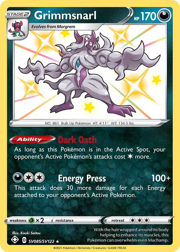 Grimmsnarl (SV085/SV122) [Sword & Shield: Shining Fates] - Card Brawlers | Quebec | Canada | Yu-Gi-Oh!