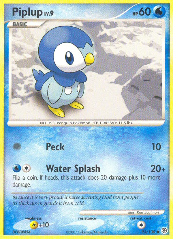Piplup (93/130) [Diamond & Pearl: Base Set] - Card Brawlers | Quebec | Canada | Yu-Gi-Oh!