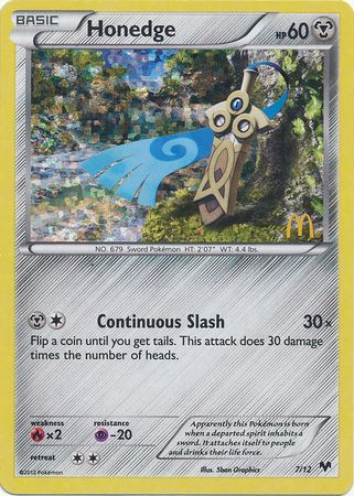 Honedge (7/12) [McDonald's Promos: 2014 Collection] - Card Brawlers | Quebec | Canada | Yu-Gi-Oh!