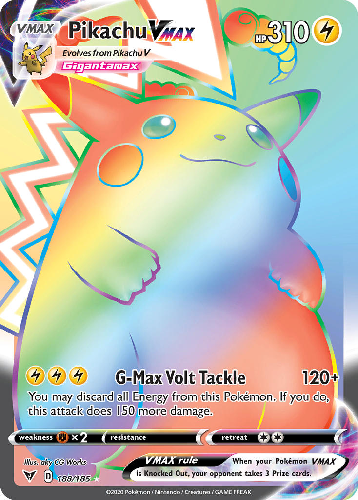 Pikachu VMAX (188/185) [Sword & Shield: Vivid Voltage] - Card Brawlers | Quebec | Canada | Yu-Gi-Oh!