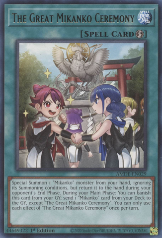 The Great Mikanko Ceremony [AMDE-EN029] Rare - Card Brawlers | Quebec | Canada | Yu-Gi-Oh!