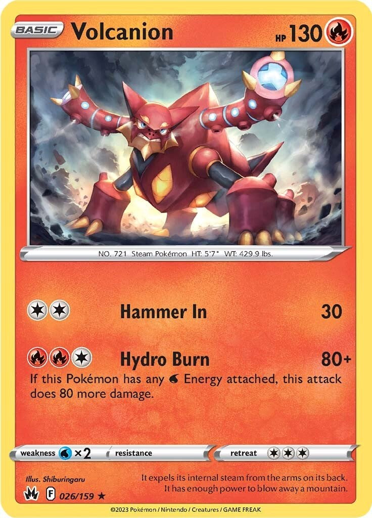 Volcanion (026/159) [Sword & Shield: Crown Zenith] - Card Brawlers | Quebec | Canada | Yu-Gi-Oh!