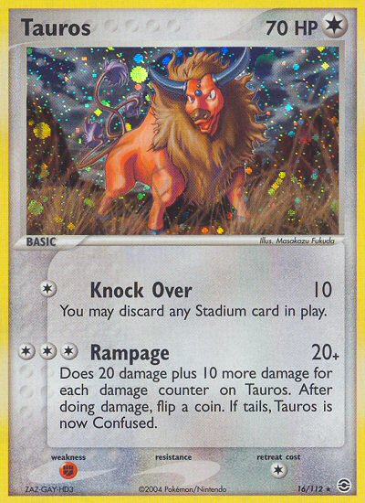 Tauros (16/112) [EX: FireRed & LeafGreen] - Card Brawlers | Quebec | Canada | Yu-Gi-Oh!