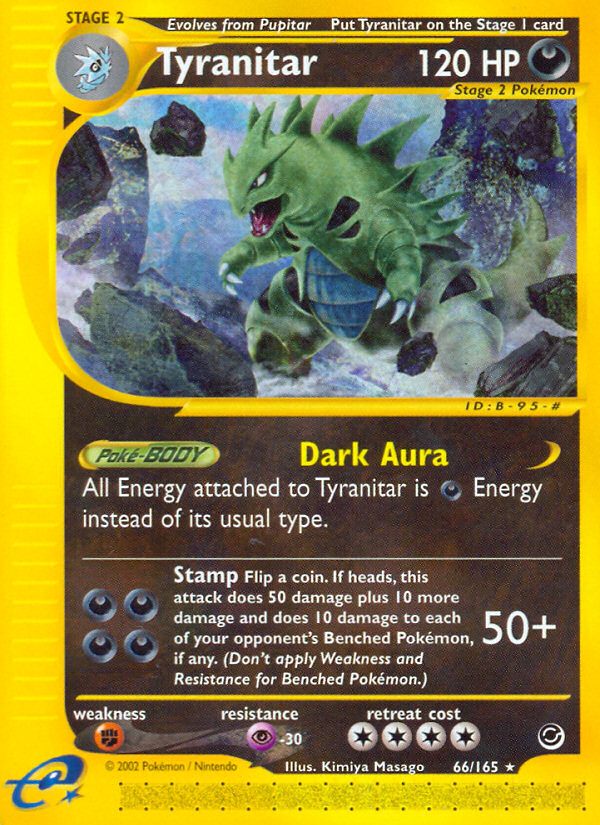 Tyranitar (66/165) [Expedition: Base Set] - Card Brawlers | Quebec | Canada | Yu-Gi-Oh!