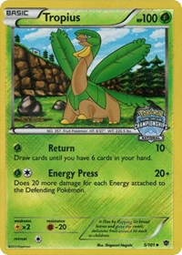 Tropius (5/101) (National Championship Staff Promo) [Black & White: Plasma Blast] - Card Brawlers | Quebec | Canada | Yu-Gi-Oh!