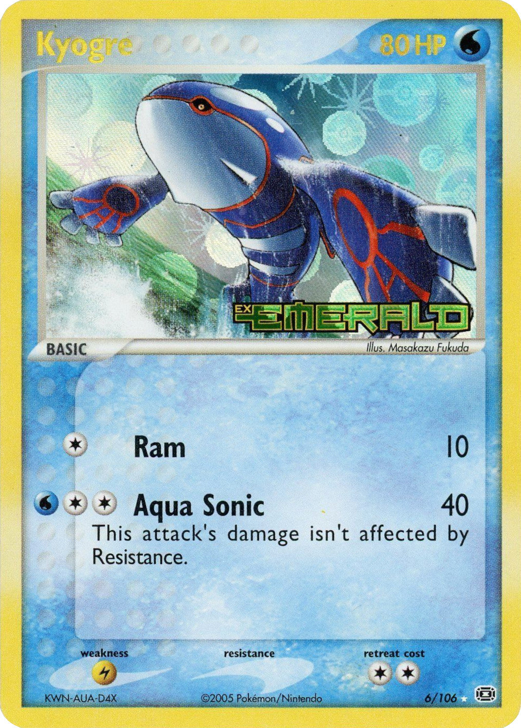 Kyogre (6/106) (Stamped) [EX: Emerald] - Card Brawlers | Quebec | Canada | Yu-Gi-Oh!