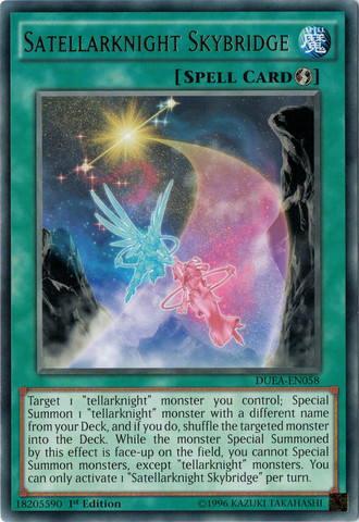 Satellarknight Skybridge [DUEA-EN058] Rare - Yu-Gi-Oh! - Card Brawlers | Quebec | Canada |