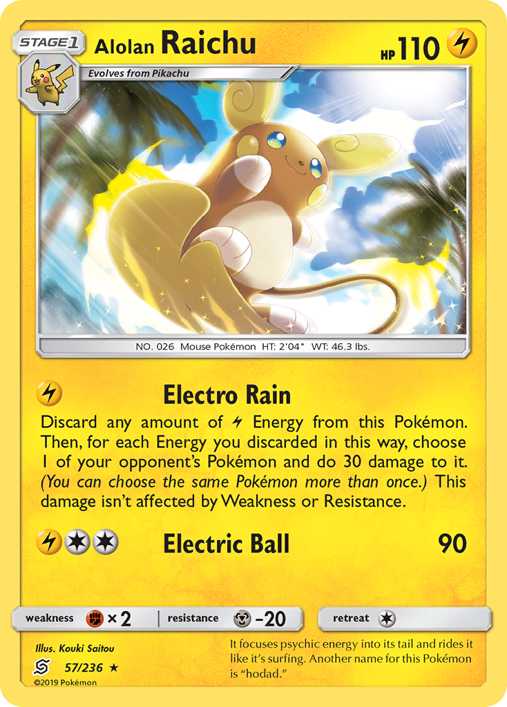 Alolan Raichu (57/236) [Sun & Moon: Unified Minds] - Card Brawlers | Quebec | Canada | Yu-Gi-Oh!
