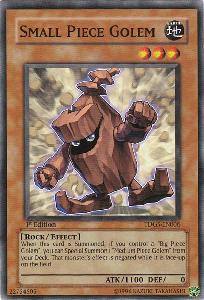 Small Piece Golem [TDGS-EN006] Common - Card Brawlers | Quebec | Canada | Yu-Gi-Oh!