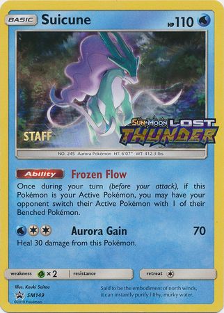 Suicune (SM149) (Staff Prerelease Promo) [Sun & Moon: Black Star Promos] - Card Brawlers | Quebec | Canada | Yu-Gi-Oh!