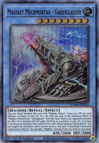 Magikey Mechmortar - Garesglasser [DAMA-EN033] Super Rare - Card Brawlers | Quebec | Canada | Yu-Gi-Oh!