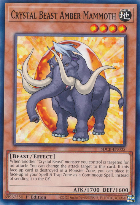 Crystal Beast Amber Mammoth [SDCB-EN005] Common - Card Brawlers | Quebec | Canada | Yu-Gi-Oh!