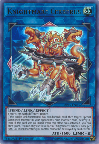 Knightmare Cerberus [MP19-EN026] Ultra Rare - Card Brawlers | Quebec | Canada | Yu-Gi-Oh!