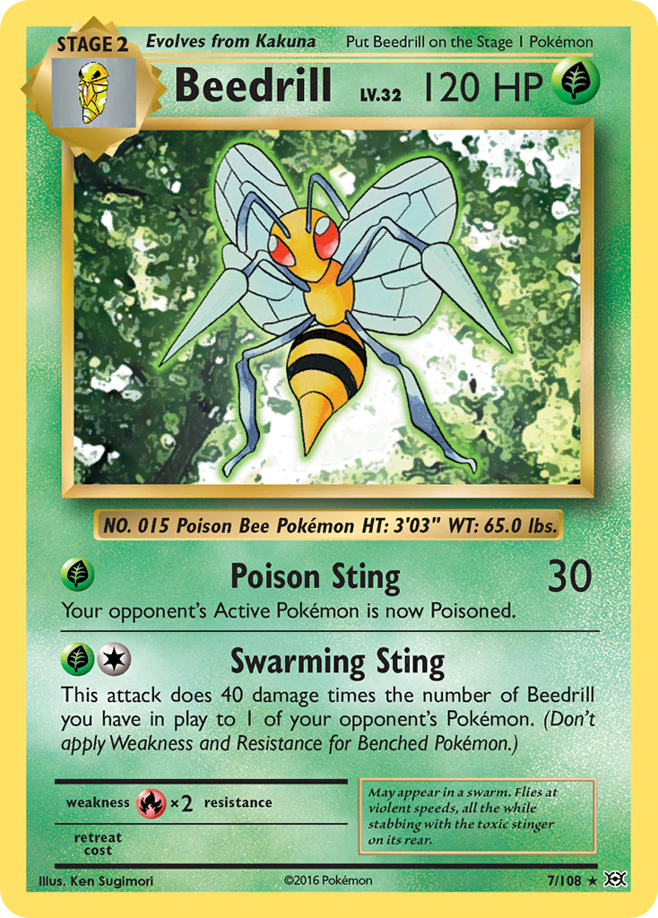 Beedrill (7/108) [XY: Evolutions] - Card Brawlers | Quebec | Canada | Yu-Gi-Oh!