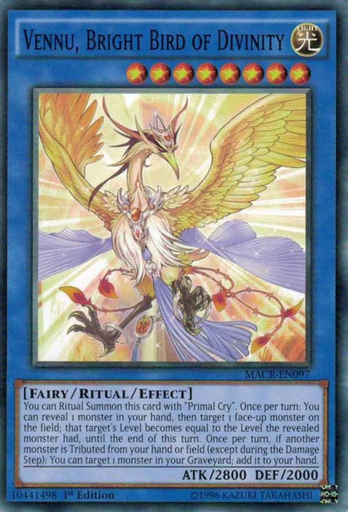 Vennu, Bright Bird of Divinity [MACR-EN097] Common - Yu-Gi-Oh! - Card Brawlers | Quebec | Canada |