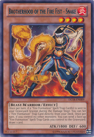 Brotherhood of the Fire Fist - Snake (Blue) [DL18-EN009] Rare - Card Brawlers | Quebec | Canada | Yu-Gi-Oh!