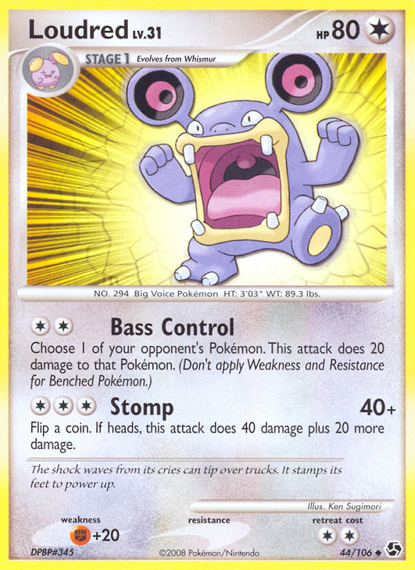 Loudred (44/106) [Diamond & Pearl: Great Encounters] - Card Brawlers | Quebec | Canada | Yu-Gi-Oh!