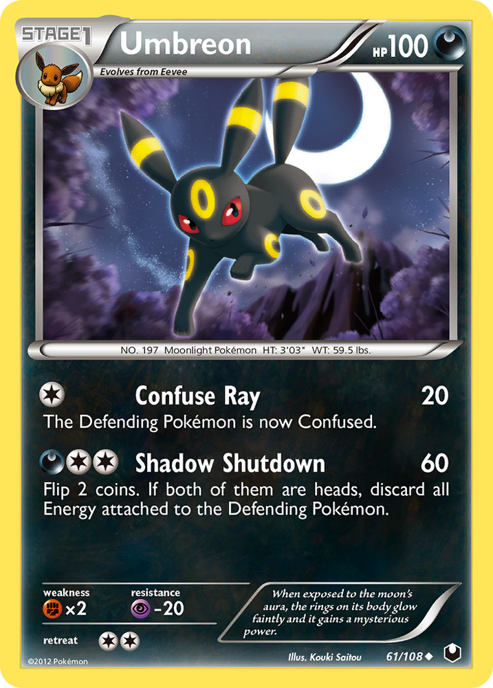 Umbreon (61/108) [Black & White: Dark Explorers] - Card Brawlers | Quebec | Canada | Yu-Gi-Oh!