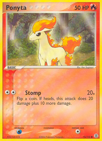 Ponyta (76/112) [EX: FireRed & LeafGreen] - Card Brawlers | Quebec | Canada | Yu-Gi-Oh!