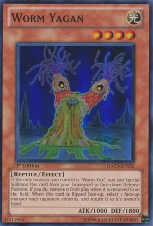 Worm Yagan [HA03-EN055] Super Rare - Card Brawlers | Quebec | Canada | Yu-Gi-Oh!