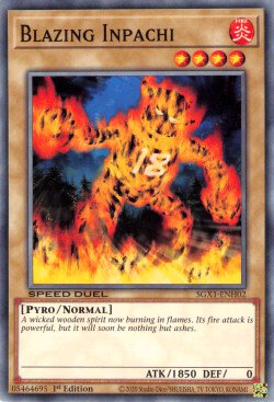 Blazing Inpachi [SGX1-ENH02] Common - Card Brawlers | Quebec | Canada | Yu-Gi-Oh!