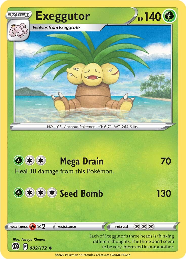 Exeggutor (002/172) [Sword & Shield: Brilliant Stars] - Card Brawlers | Quebec | Canada | Yu-Gi-Oh!