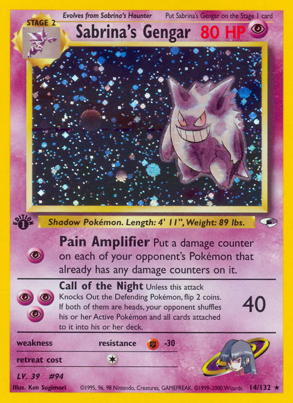 Sabrina's Gengar (14/132) [Gym Heroes 1st Edition] - Card Brawlers | Quebec | Canada | Yu-Gi-Oh!