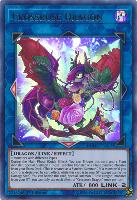 Crossrose Dragon [DUOV-EN015] Ultra Rare - Card Brawlers | Quebec | Canada | Yu-Gi-Oh!