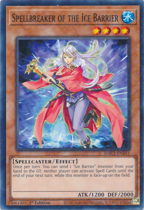 Spellbreaker of the Ice Barrier (Duel Terminal) [HAC1-EN041] Common - Card Brawlers | Quebec | Canada | Yu-Gi-Oh!