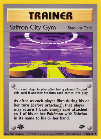 Saffron City Gym (122/132) [Gym Challenge 1st Edition] - Card Brawlers | Quebec | Canada | Yu-Gi-Oh!