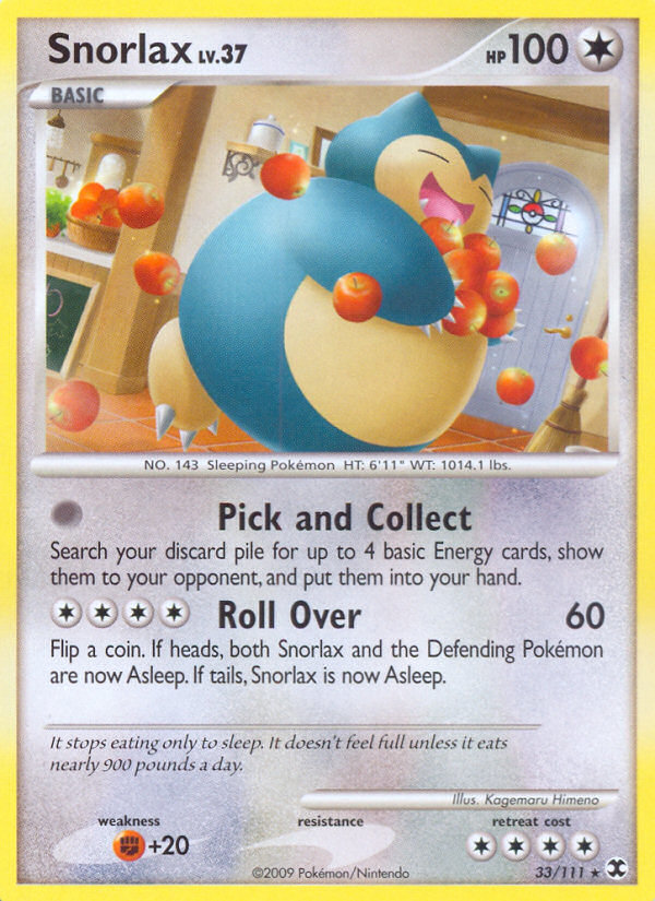 Snorlax (33/111) [Platinum: Rising Rivals] - Card Brawlers | Quebec | Canada | Yu-Gi-Oh!
