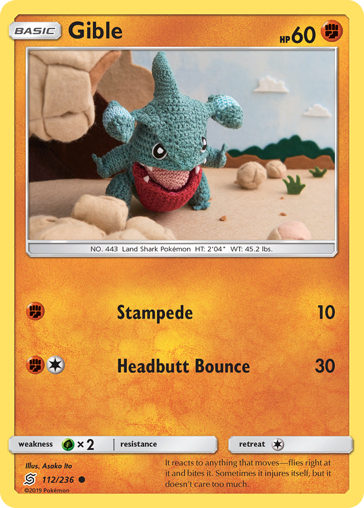 Gible (112/236) [Sun & Moon: Unified Minds] - Card Brawlers | Quebec | Canada | Yu-Gi-Oh!