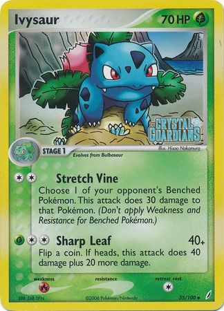 Ivysaur (35/100) (Stamped) [EX: Crystal Guardians] - Card Brawlers | Quebec | Canada | Yu-Gi-Oh!