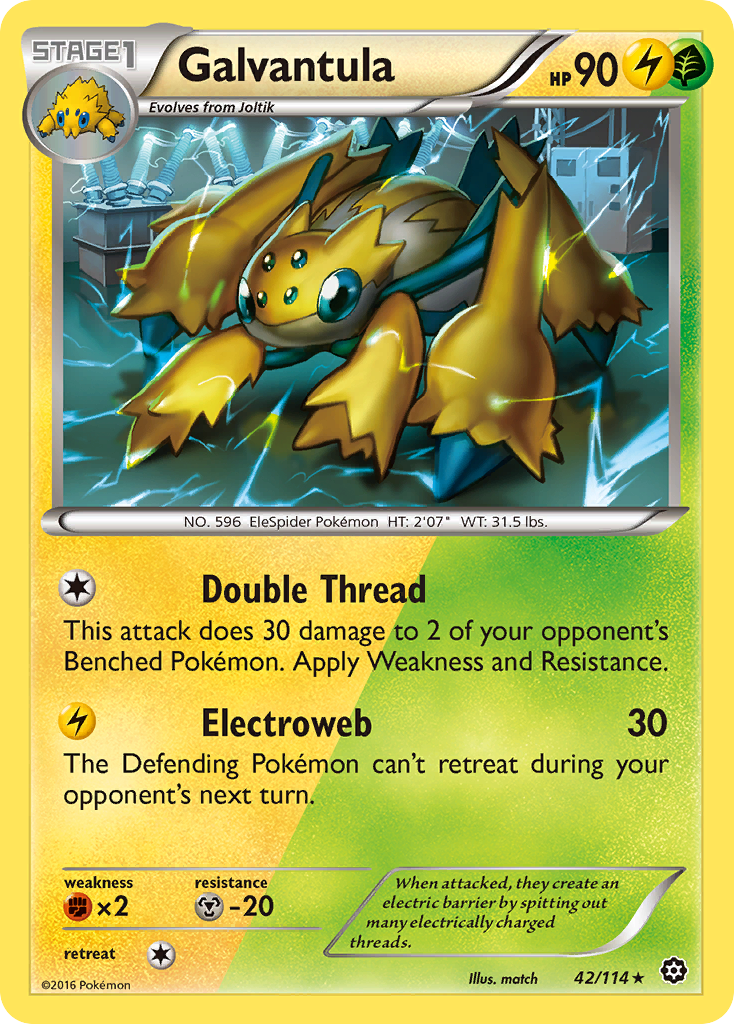 Galvantula (42/114) [XY: Steam Siege] - Card Brawlers | Quebec | Canada | Yu-Gi-Oh!