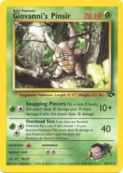 Giovanni's Pinsir (24/132) [Gym Challenge Unlimited] - Card Brawlers | Quebec | Canada | Yu-Gi-Oh!