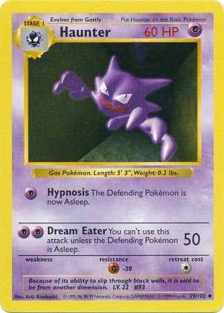 Haunter (29/102) [Base Set Shadowless Unlimited] - Card Brawlers | Quebec | Canada | Yu-Gi-Oh!