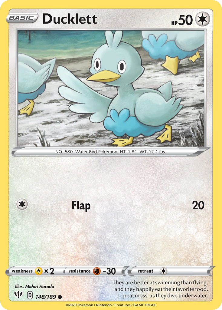 Ducklett (148/189) [Sword & Shield: Darkness Ablaze] - Card Brawlers | Quebec | Canada | Yu-Gi-Oh!