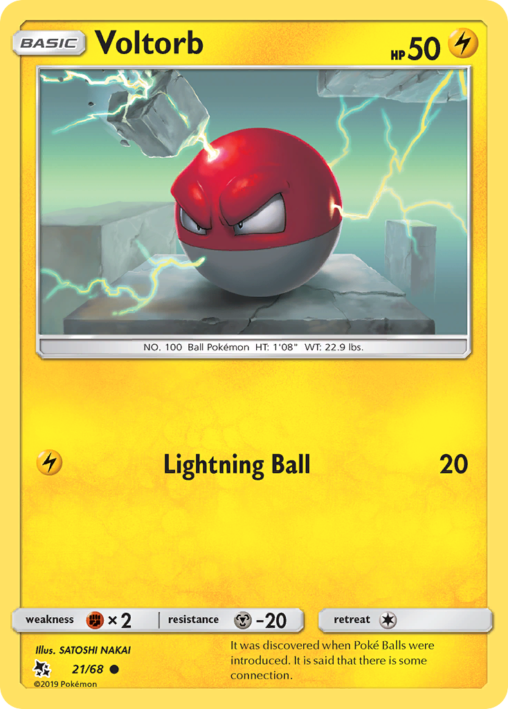 Voltorb (21/68) [Sun & Moon: Hidden Fates] - Card Brawlers | Quebec | Canada | Yu-Gi-Oh!