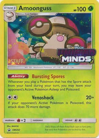 Amoonguss (SM202) (Staff Prerelease Promo) [Sun & Moon: Black Star Promos] - Card Brawlers | Quebec | Canada | Yu-Gi-Oh!