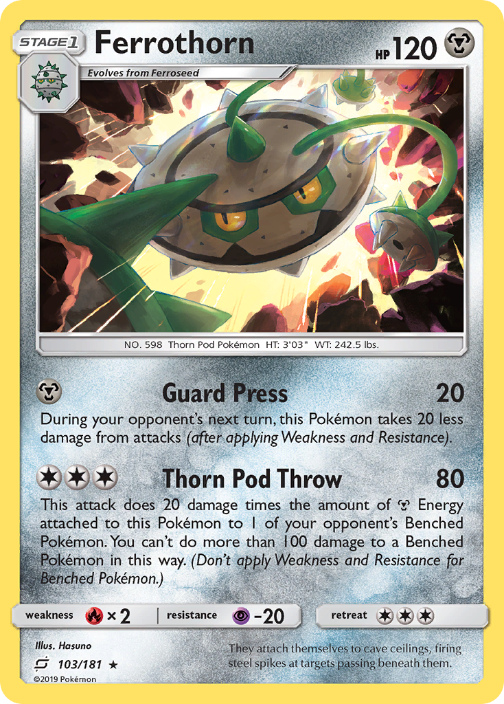 Ferrothorn (103/181) [Sun & Moon: Team Up] - Card Brawlers | Quebec | Canada | Yu-Gi-Oh!