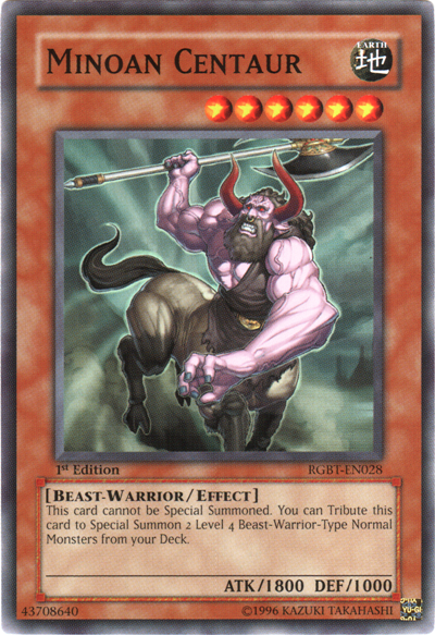 Minoan Centaur [RGBT-EN028] Common - Card Brawlers | Quebec | Canada | Yu-Gi-Oh!