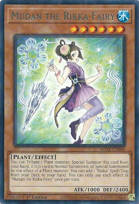 Mudan the Rikka Fairy [MAZE-EN048] Rare - Card Brawlers | Quebec | Canada | Yu-Gi-Oh!