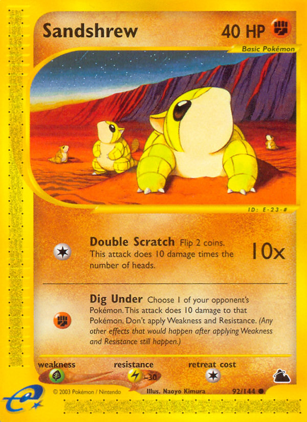 Sandshrew (92/144) [Skyridge] - Card Brawlers | Quebec | Canada | Yu-Gi-Oh!