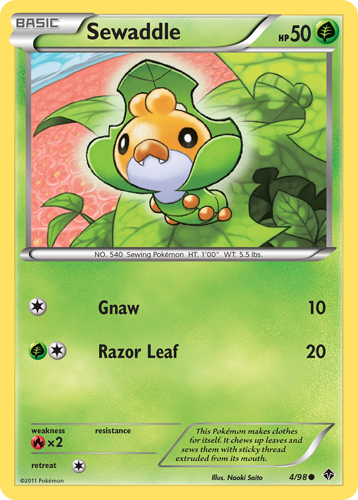 Sewaddle (4/98) [Black & White: Emerging Powers] - Card Brawlers | Quebec | Canada | Yu-Gi-Oh!
