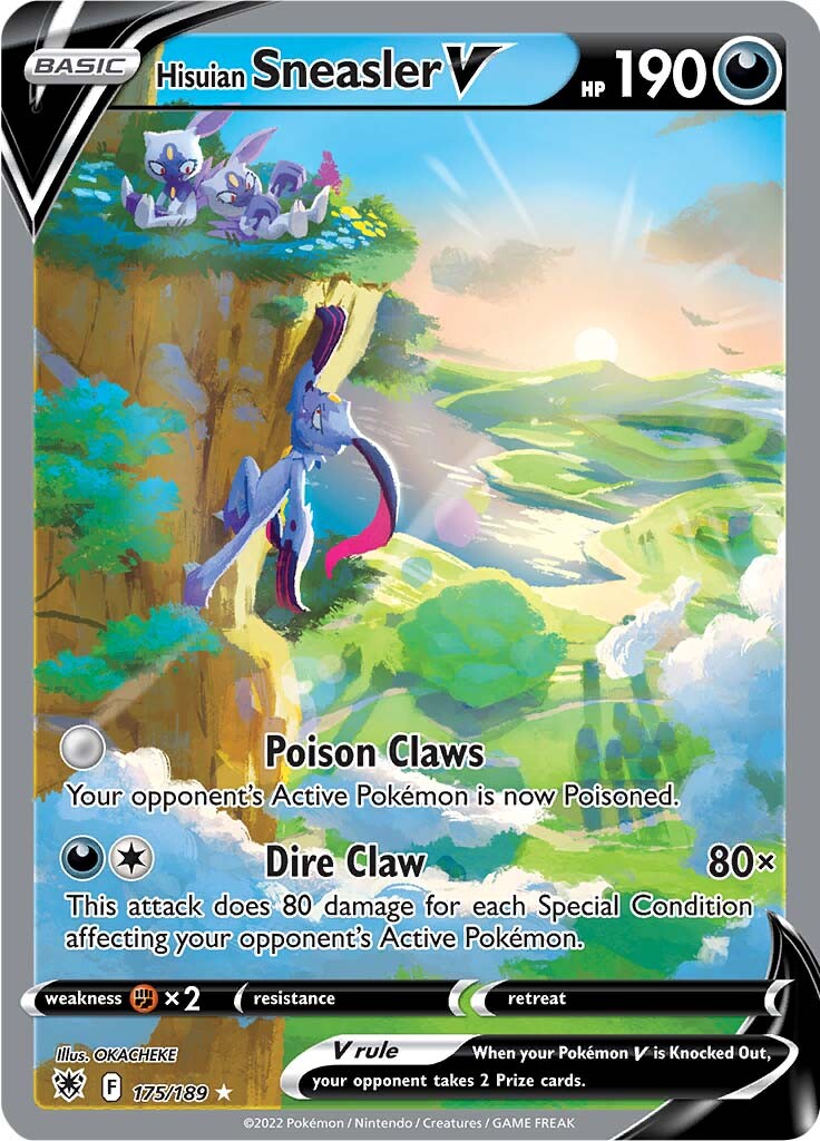 Hisuian Sneasler V (175/189) [Sword & Shield: Astral Radiance] - Card Brawlers | Quebec | Canada | Yu-Gi-Oh!