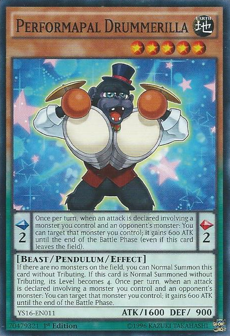 Performapal Drummerilla [YS16-EN011] Common - Yu-Gi-Oh! - Card Brawlers | Quebec | Canada |