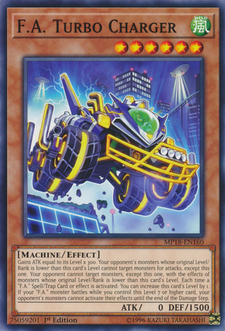 F.A. Turbo Charger [MP18-EN160] Common - Card Brawlers | Quebec | Canada | Yu-Gi-Oh!
