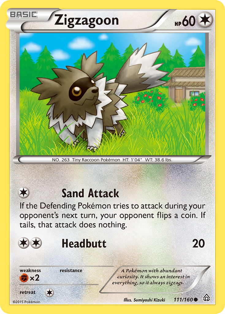 Zigzagoon (111/160) [XY: Primal Clash] - Card Brawlers | Quebec | Canada | Yu-Gi-Oh!