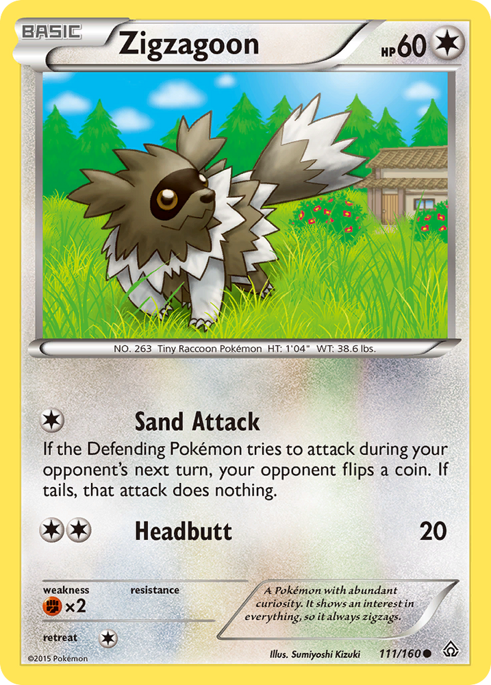 Zigzagoon (111/160) [XY: Primal Clash] - Card Brawlers | Quebec | Canada | Yu-Gi-Oh!