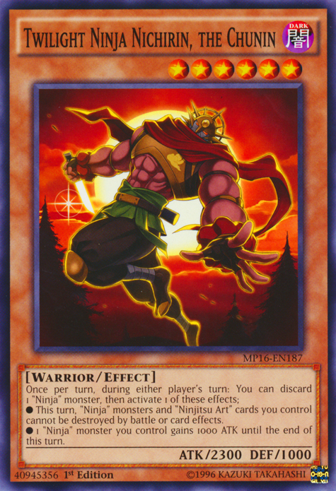 Twilight Ninja Nichirin, the Chunin [MP16-EN187] Common - Card Brawlers | Quebec | Canada | Yu-Gi-Oh!